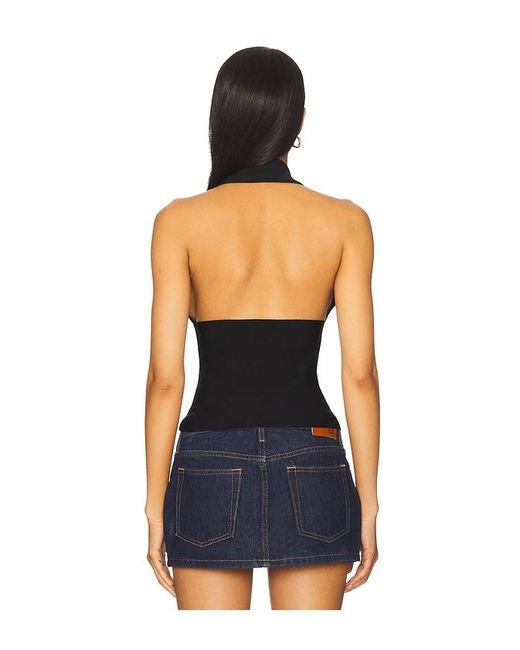 WeWoreWhat Blue Knit Halter Top