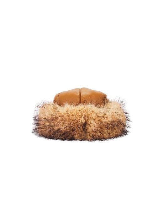 Jocelyn Multicolor Faux Shearling Roller Hat