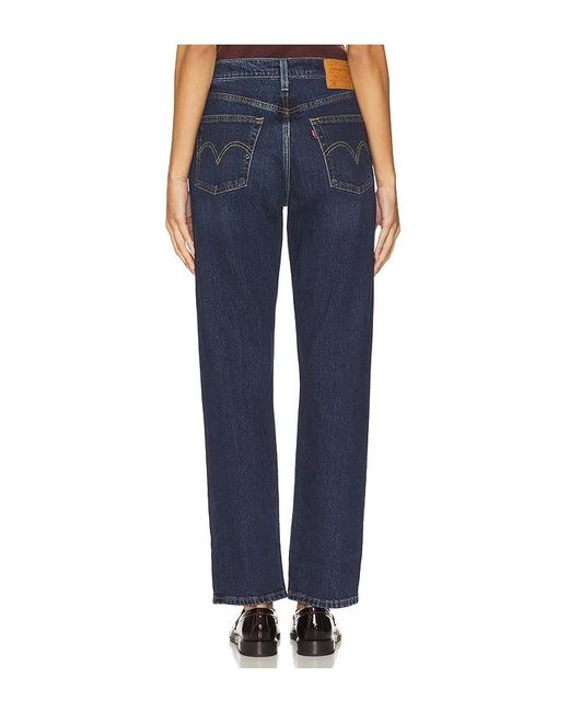 Levi's Blue 501 Straight Jeans