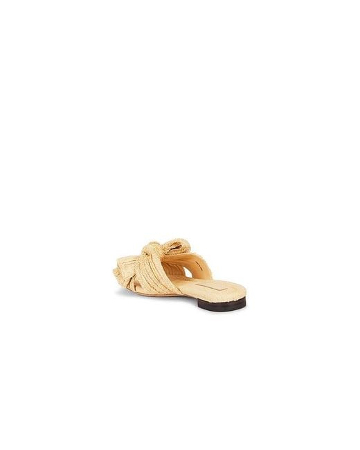 Loeffler Randall Metallic Daphne Bow Slide