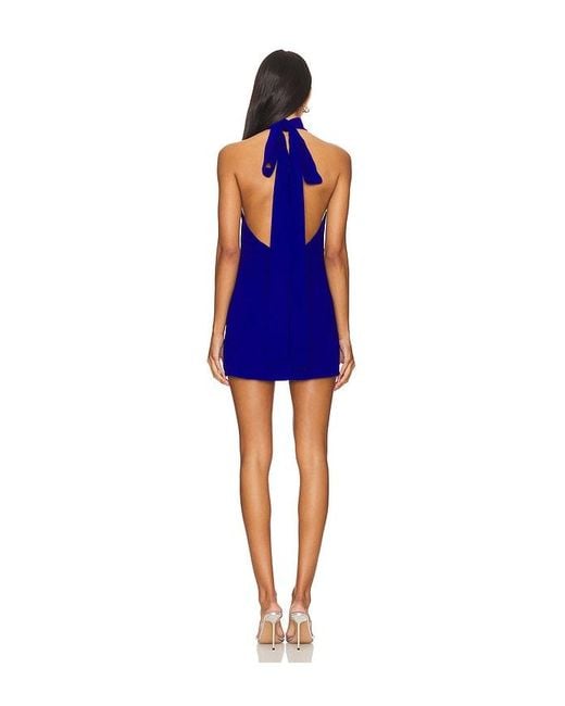 Amanda Uprichard Blue Quinn Dress