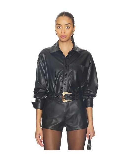 Show Me Your Mumu Black Lincoln Shirt Jacket