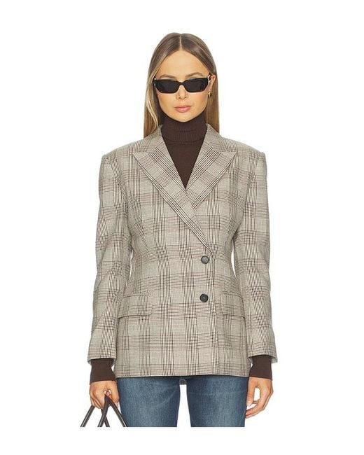 Anine Bing Natural Aretha Blazer