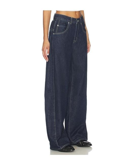 Levi's Blue Super Baggy Barrel Jeans