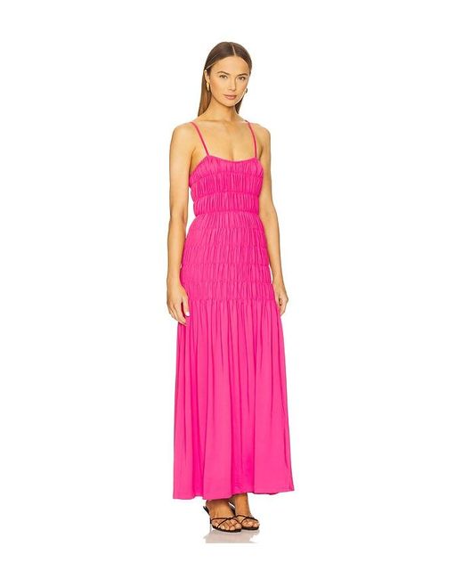 SNDY'S Pink Ingrid Maxi Dress