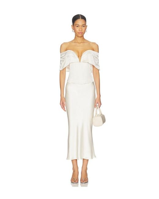 LPA White Ilaria Corset Top