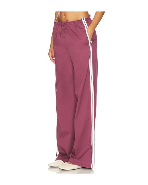 WeWoreWhat Red Pull On Ruffle Waist Pant