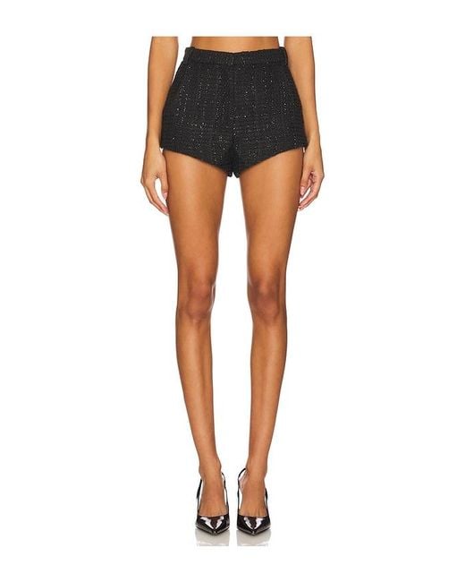 Amanda Uprichard Black Kelso Shorts