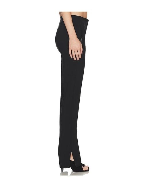 Halo Black Brace Waist Slim Trouser