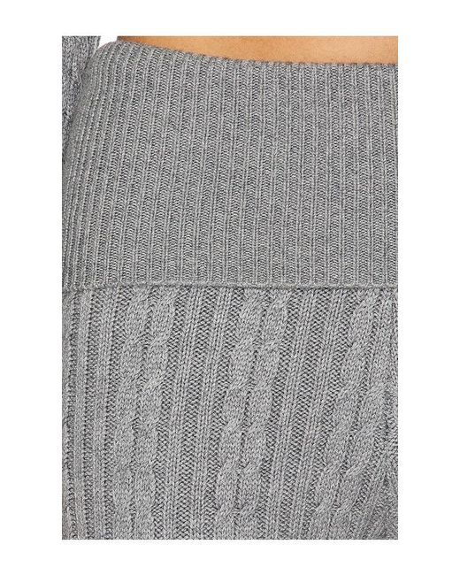 Lovers + Friends Gray X Emily Gemma Bessie Knit Pant