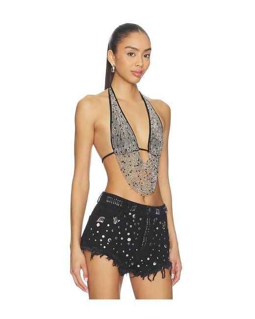 Leslie Amon Blue X Revolve Round Floating Desert Top
