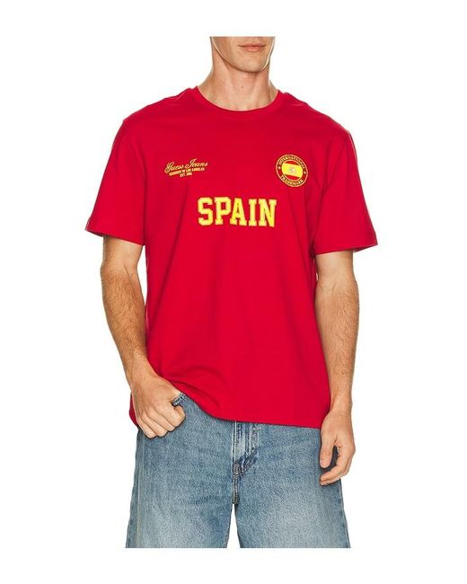 Guess Red World Cup Tee for men