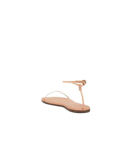 TKEES White Square Toe Twiggy Sandal