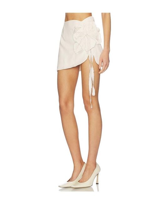 MOTHER OF ALL White Flora Skirt