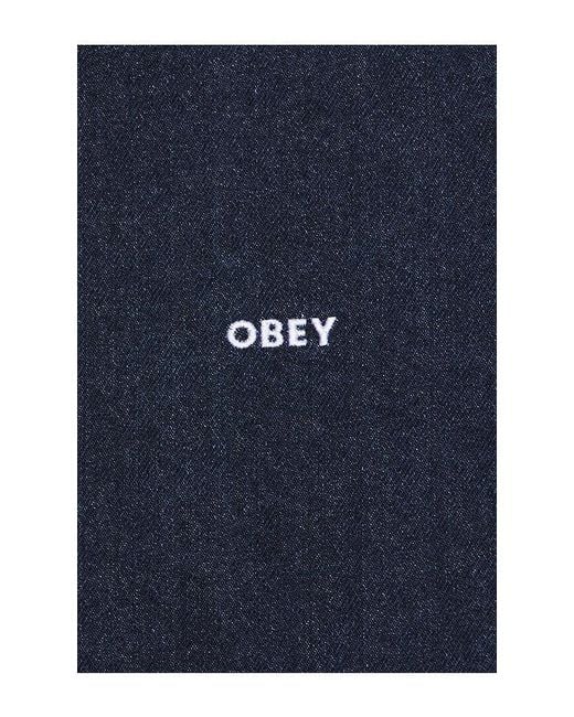 Obey Jacke Workshop in Blue für Herren