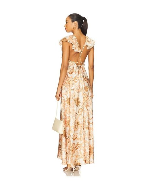 MISA Los Angles Metallic Kleid Velora