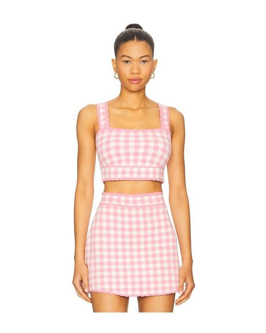 LoveShackFancy Pink Top Jessyn