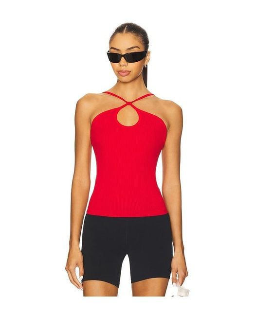Nagnata Red Surya Wool Tank Top