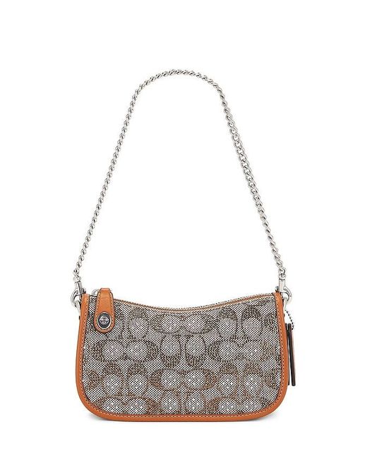 COACH Gray Tasche Swinger 20