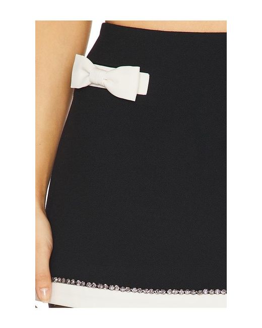LoveShackFancy Black Edeness Skirt