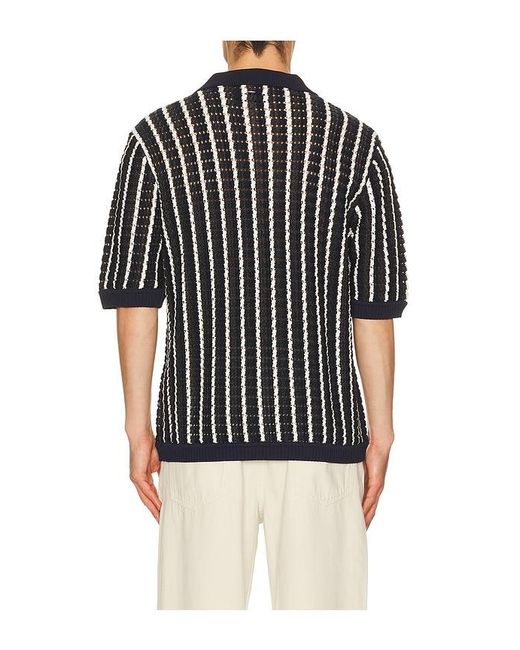 Rag & Bone Black Crochet Dalton Shirt for men