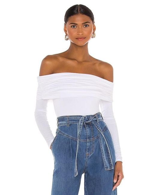 Lovers + Friends Blue Fatima Bodysuit