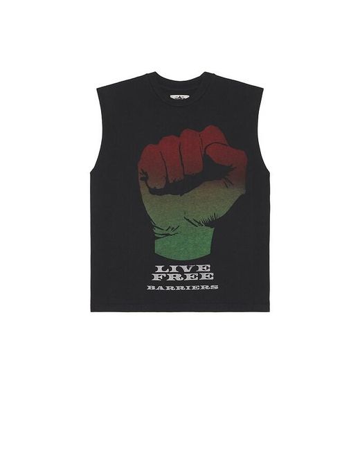Barriers Worldwide Black Fist Sleeveless Tee for men
