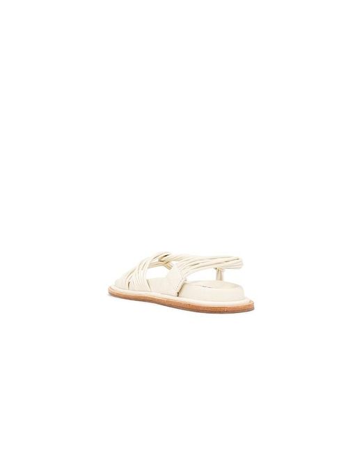 Acler White Iverly Knot Sandal