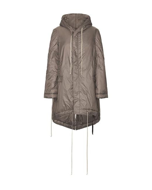 Rick Owens Fishtail Parka in Grey for Men Lyst UK