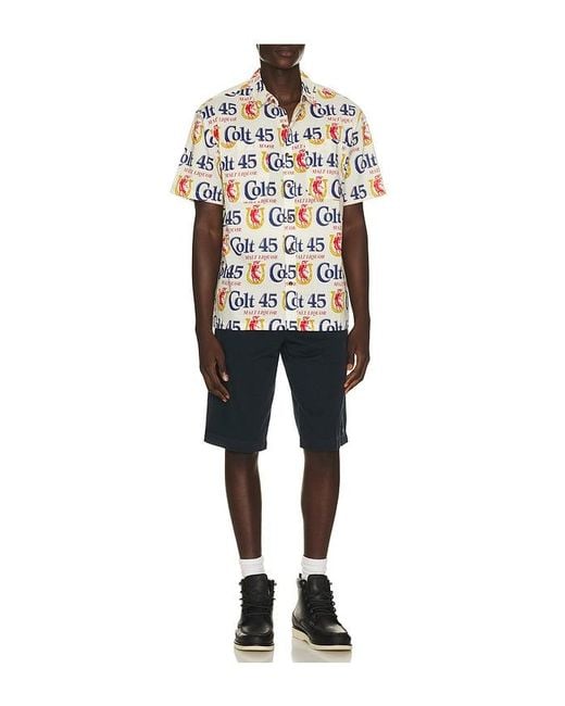 Brixton Blue X Colt 45 Short Sleeve Shirt for men