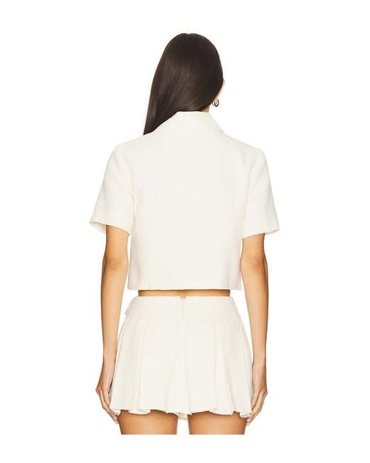 Amanda Uprichard White Josie Top