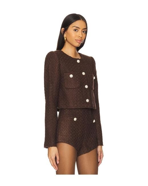 MAJORELLE Brown Riah Jacket