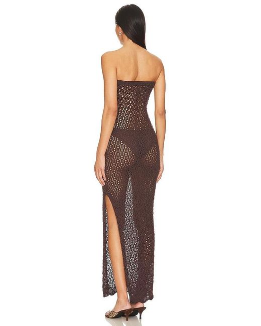 ROBE MAXI MARINE en Chocolate superdown en coloris Multicolor