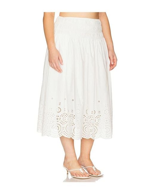 L'academie White 'Academie Lya Midi Skirt