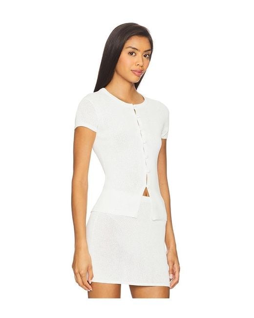 Lovers + Friends White Glin Cardigan