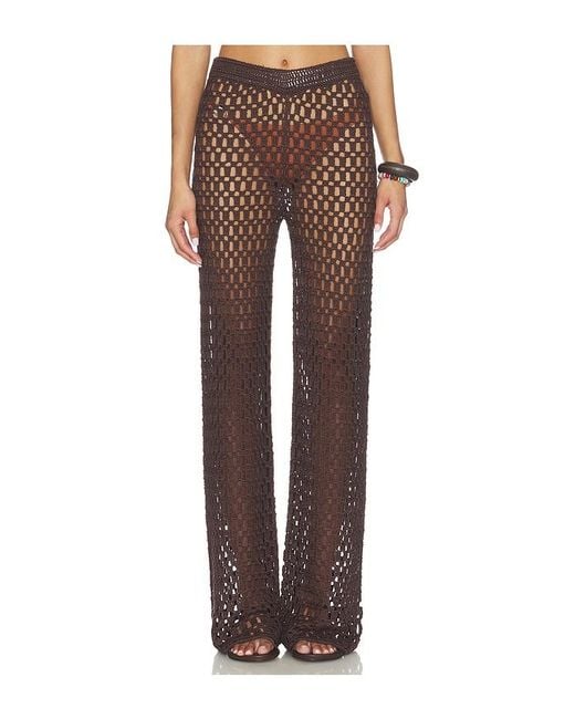 MORE TO COME Brown Rue Pant
