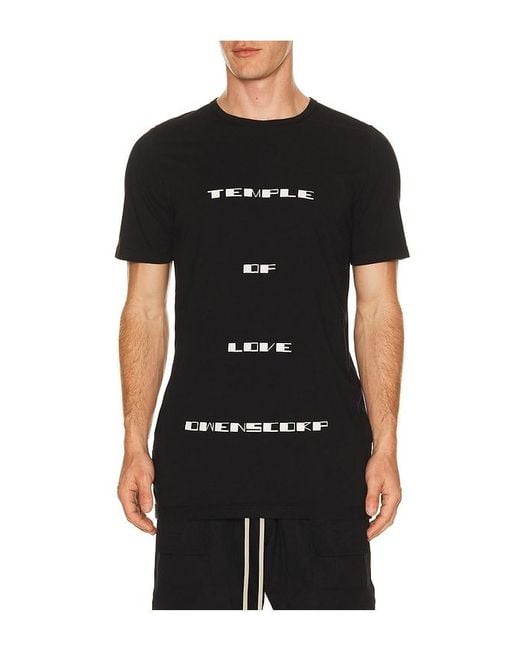 Rick Owens Black Temple Of Love Owenscorp Graphic Level T for men