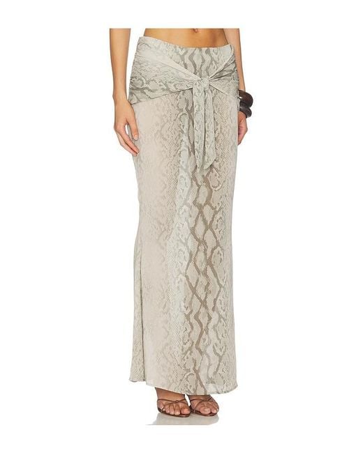 lovewave White The Charisse Maxi Skirt