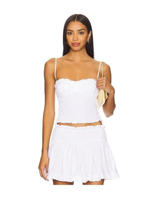 MAJORELLE White Alexis Top