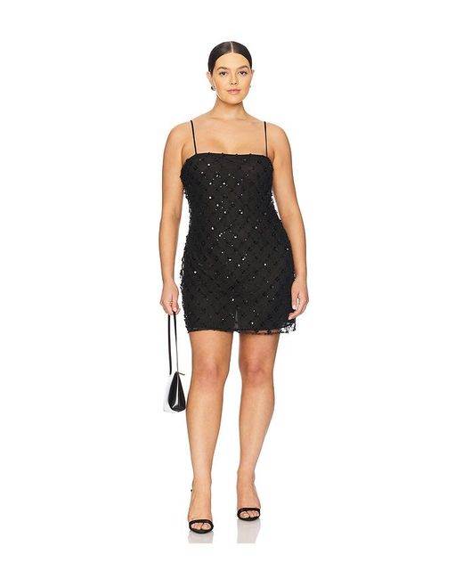 LPA Black Sayge Mini Dress