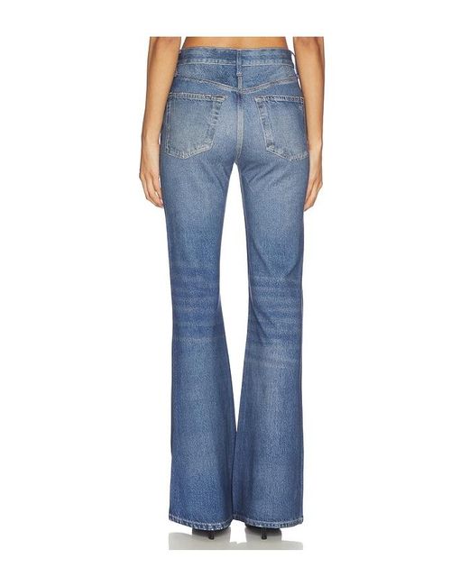 Rag & Bone Blue Rb Miramar Ponte Dahlia Mid Rise Flare Jeans
