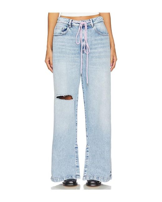 ICON DENIM Blue Gracy Wide Leg Jeans
