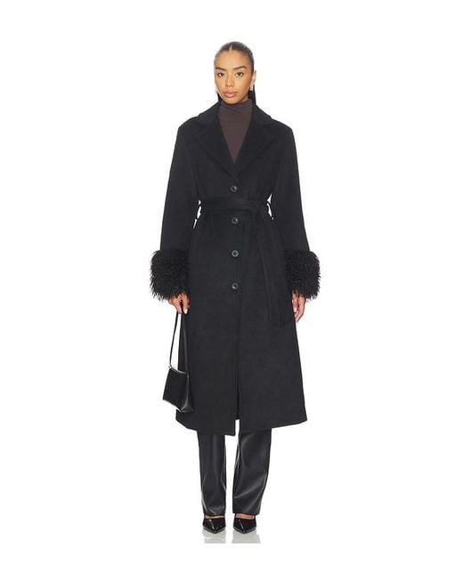 Line & Dot Black Loxley Coat