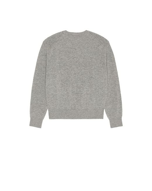 DUNST Gray Cashmere V-Neck Sweater for men