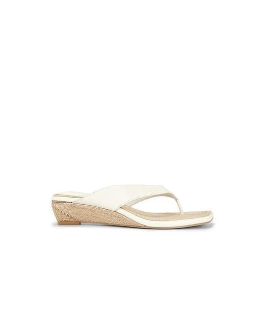 Rag & Bone White Jo Thong Wedge Sandal