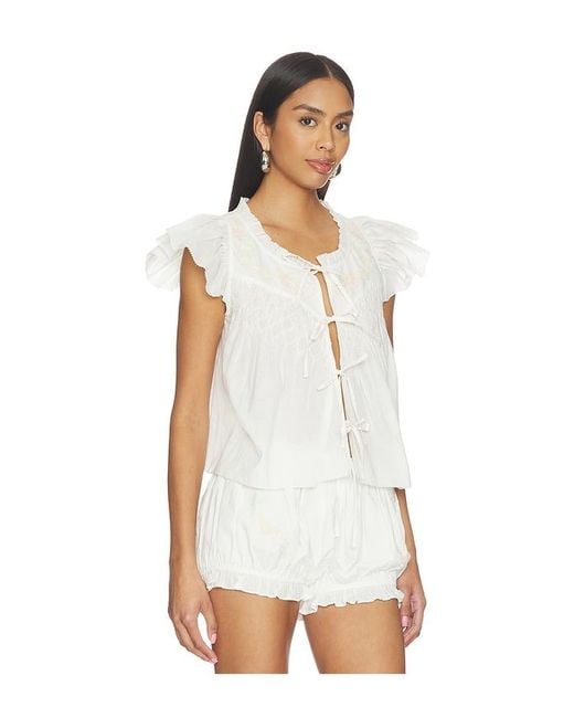 Megan Top en White For Love & Lemons