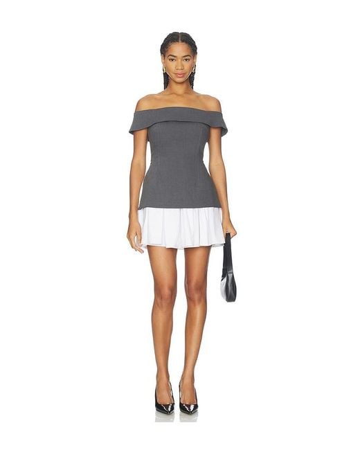 Maude Club Blue X Revolve Grace Twill Dress