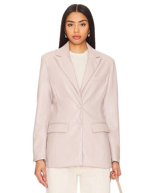 Steve Madden Pink Aria Faux Leather Blazer