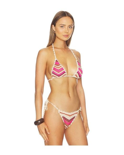 Devon Windsor Multicolor Aida Bikini Top