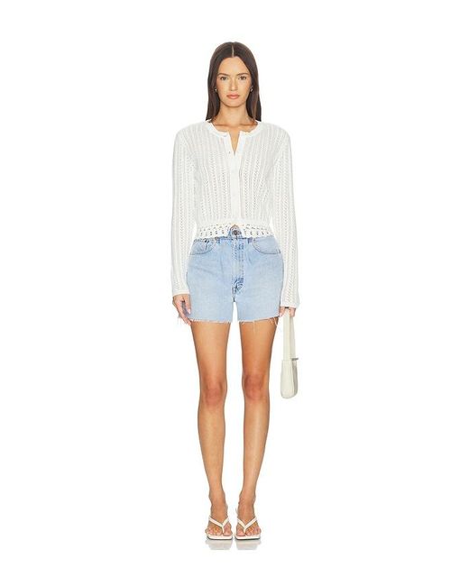 Cami NYC White Lilibeth Pointelle Cardigan